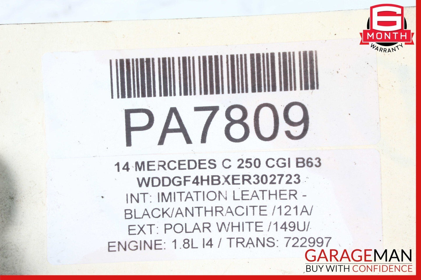12-15 Mercedes C250 SLK250 7G Tranny Automatic Transmission Assy 722.997 71k