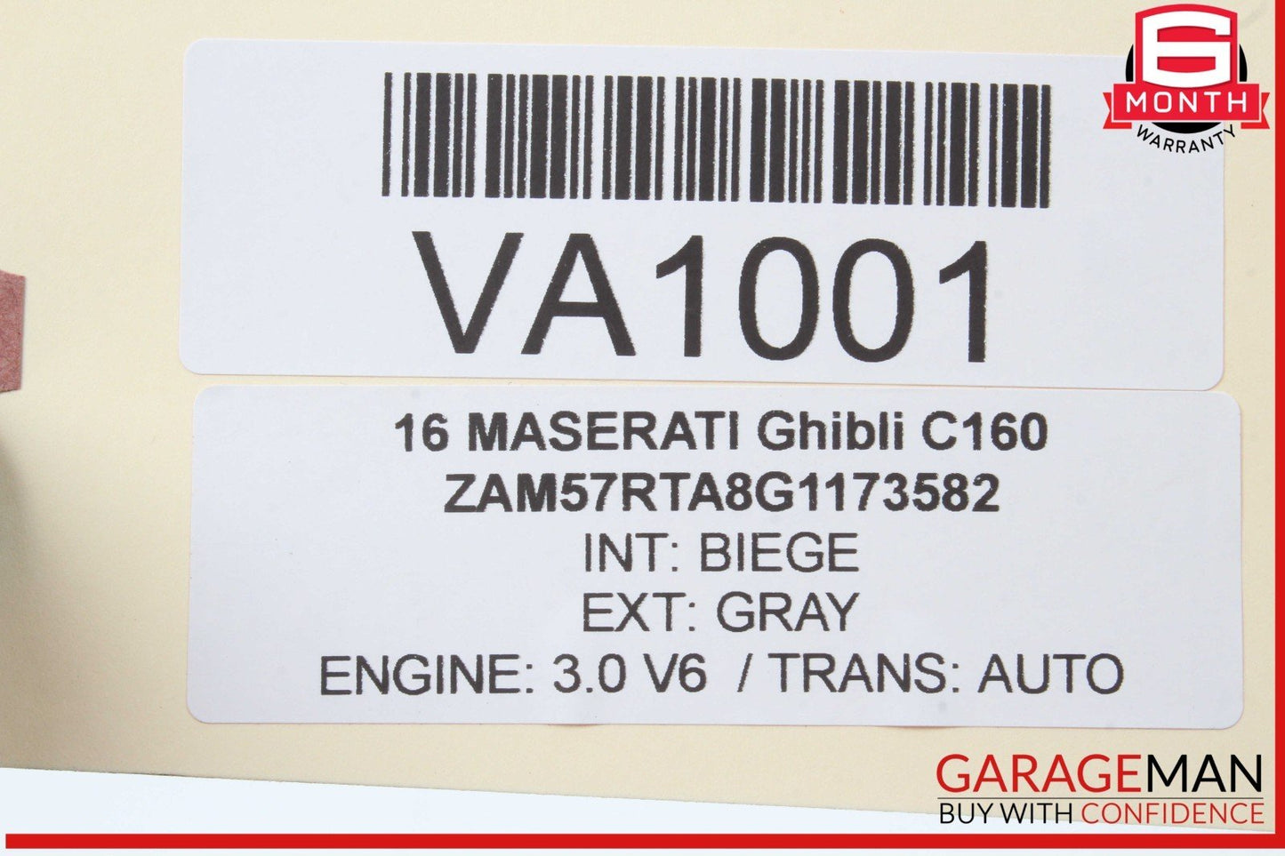14-17 Maserati Ghibli Rear Right Passenger Side Exterior Door Handle OEM