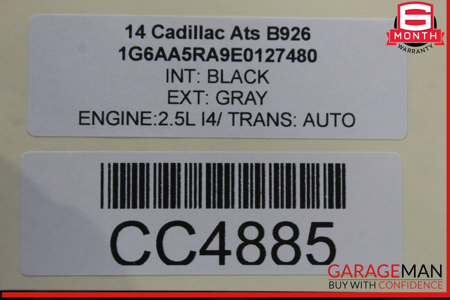 13-18 Cadillac ATS Rear Right Passenger Side Door Shell OEM