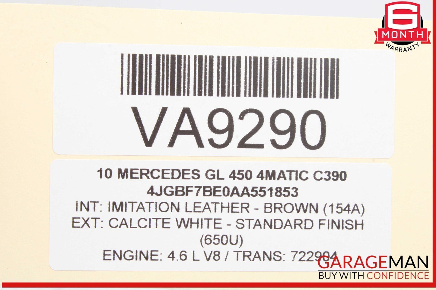 06-13 Mercedes X164 GL450 GL550 Front Right Side Exterior Door Handle OEM