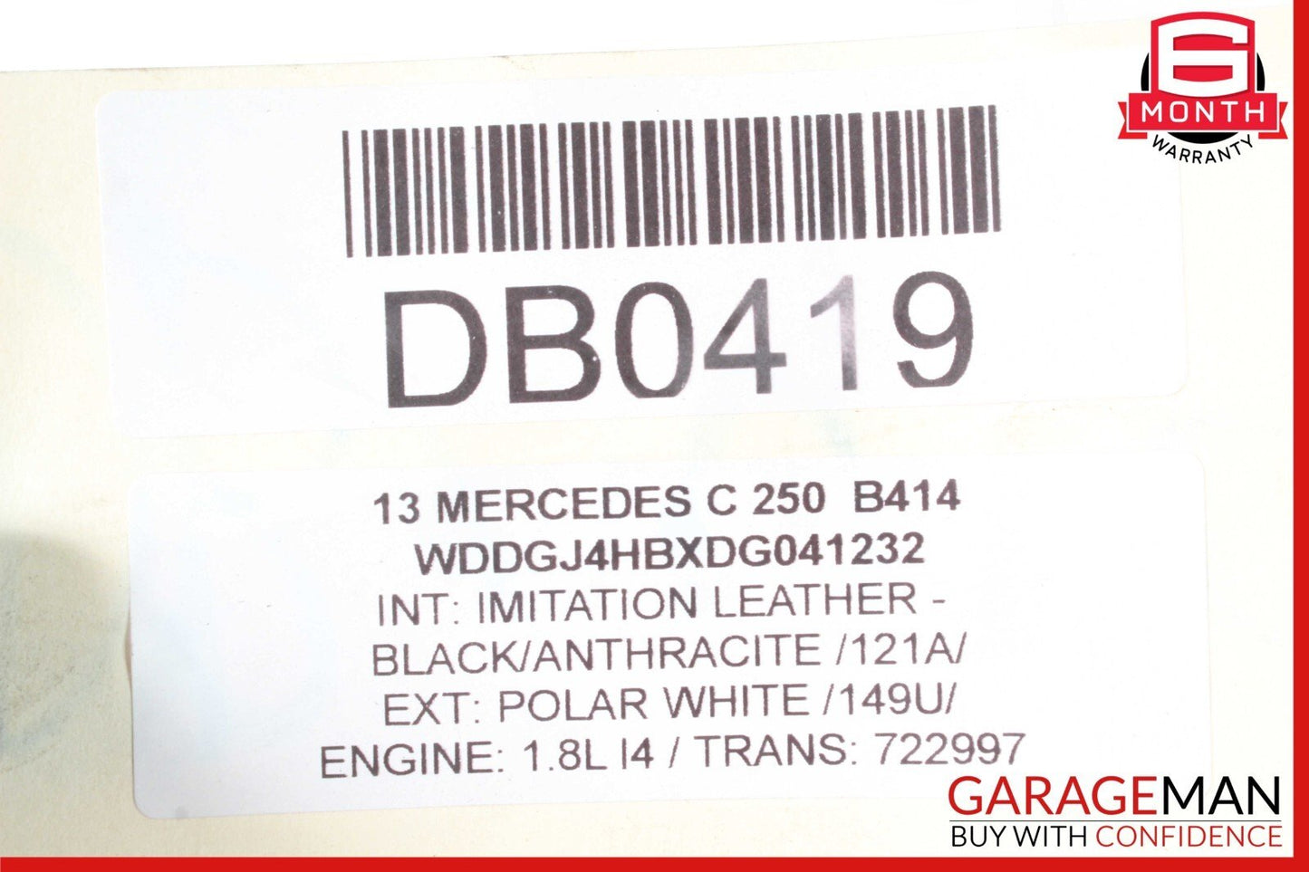 12-15 Mercedes C250 SLK250 7G Tranny Automatic Transmission Assy 722.997 111k