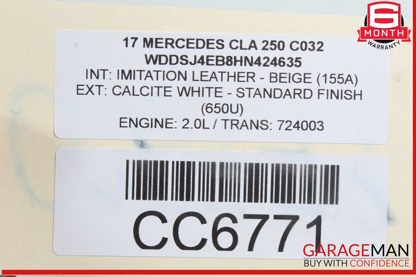 14-19 Mercedes W117 CLA250 2.0L Automatic Tranny Transmission Assembly OEM 90k