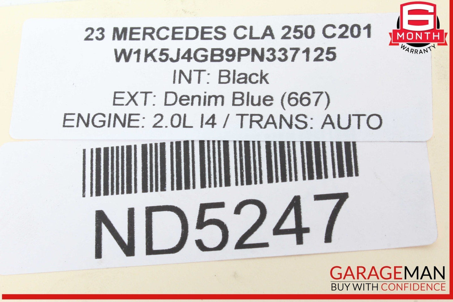 20-23 Mercedes W118 CLA250 Rear Left Driver Side Spindle Knuckle w/ Rotor Disc
