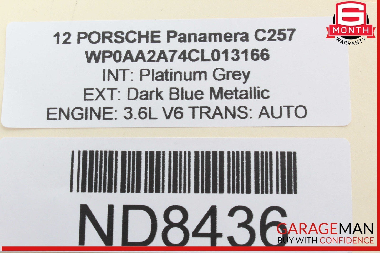 11-12 Porsche Panamera 970 Speedometer Odometer Instrument Cluster Gauge OEM