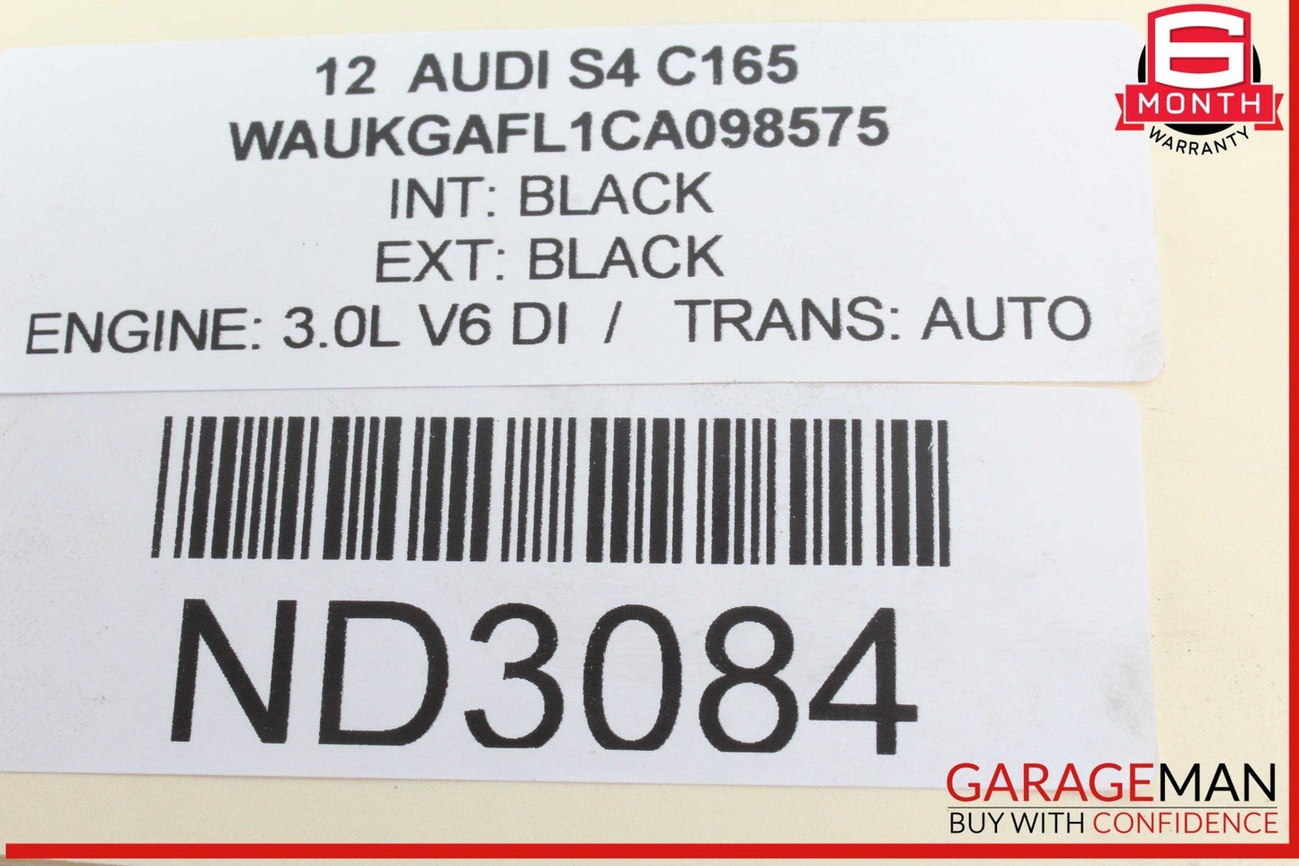 09-16 Audi S4 Engine Ignition Coil Coils Set of 6 0084344221 OEM