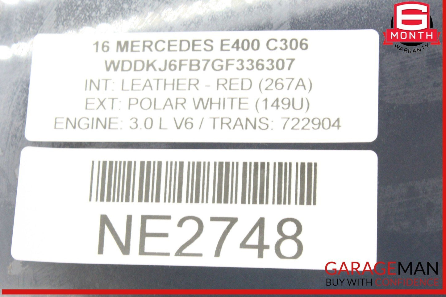 11-17 Mercedes W207 E400 E350 Rear Left Driver Side Quarter Door Window Glass
