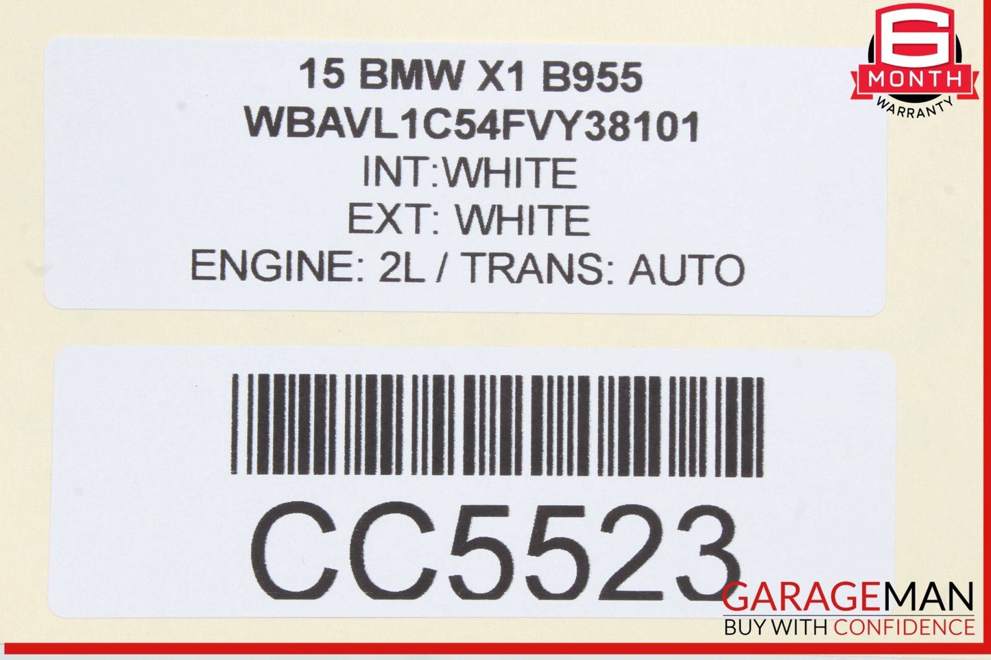 12-15 BMW X1 E84 Front Left Driver Side Top Upper Seat Cushion OEM