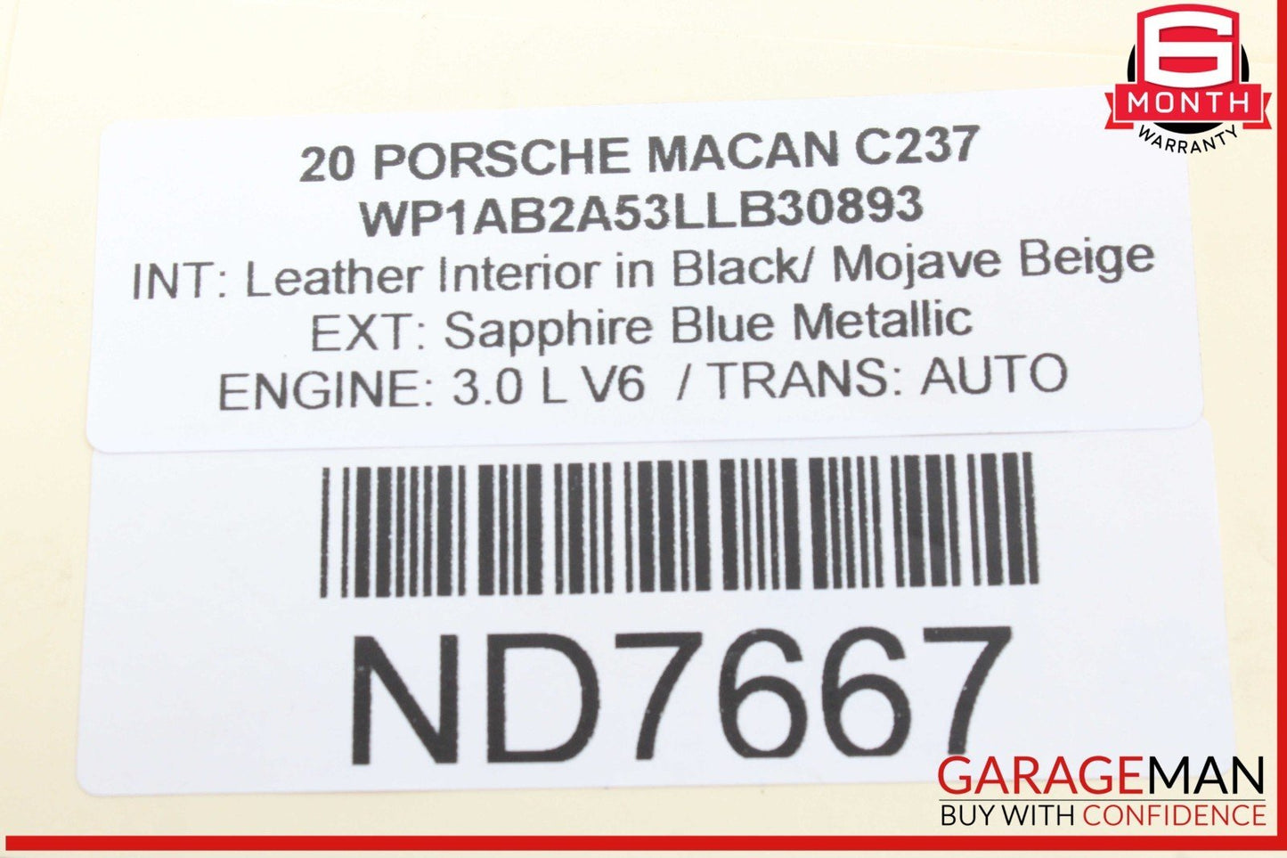15-24 Porsche Macan 95B Rear Right Passenger Side Spindle Knuckle Wheel Hub OEM