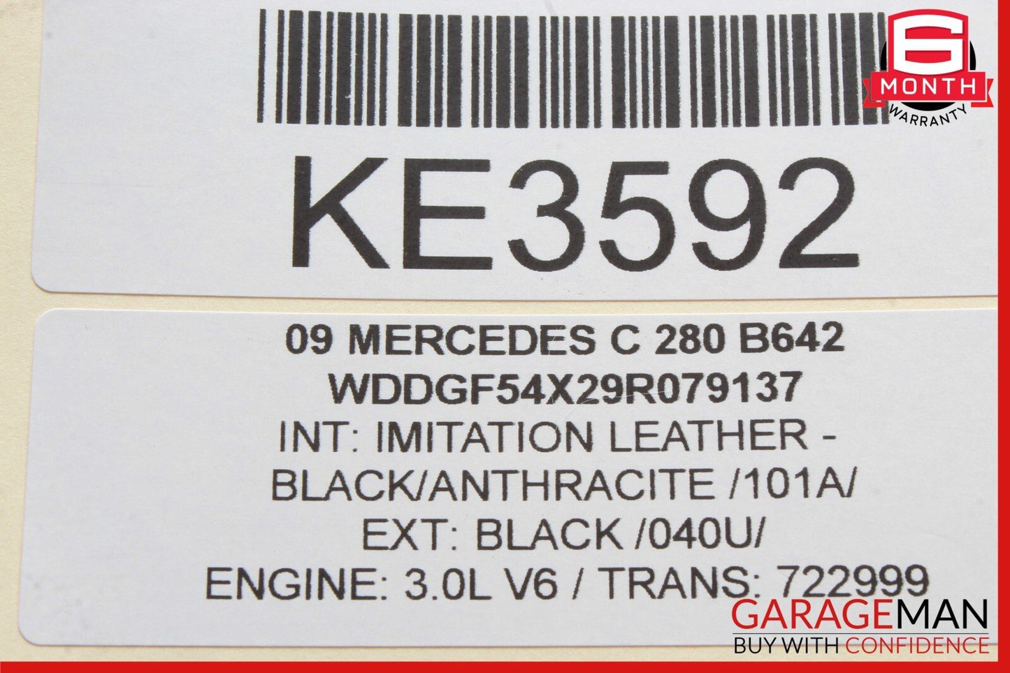 08-11 Mercedes W204 C300 C350 Rear Left Driver Side Taillight Tail Light Lamp