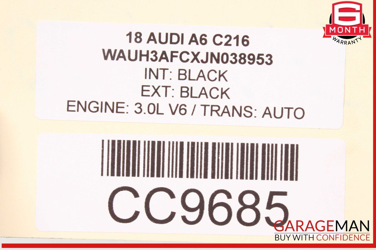 12-18 Audi A6 Fuel Gas Reservoir Tank w/ Filler Neck OEM