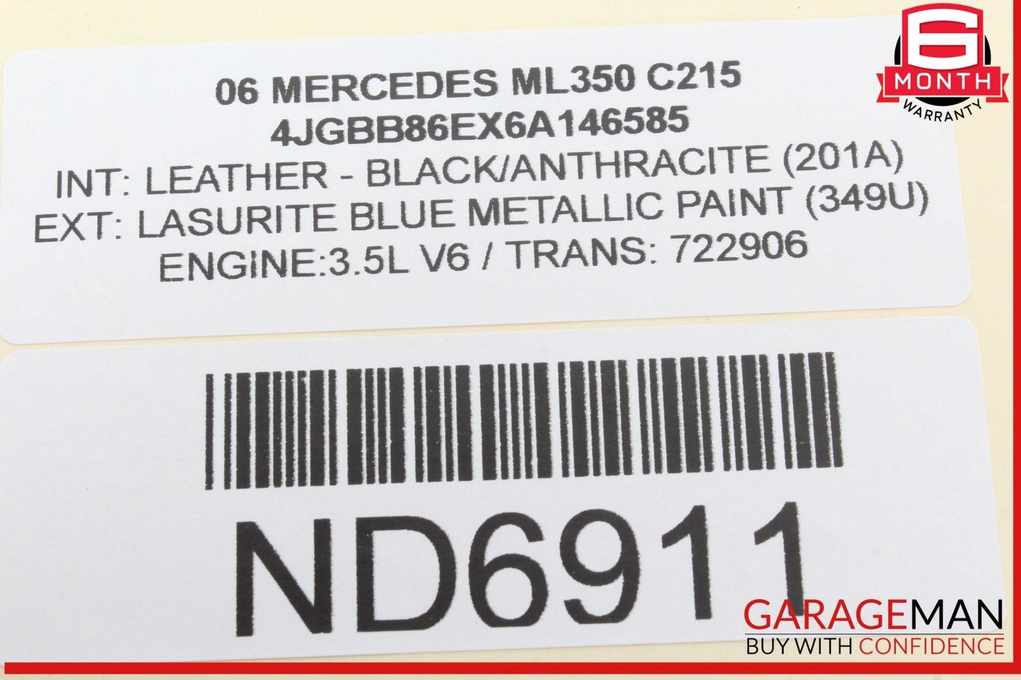 06-11 Mercedes W164 ML350 Rear Harman Kardon Sub Woofer Subwoofer Speaker OEM