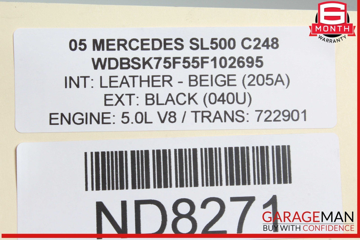 03-08 Mercedes R230 SL500 Engine Radiator A/C AC Air Condenser Oil Cooler Assy