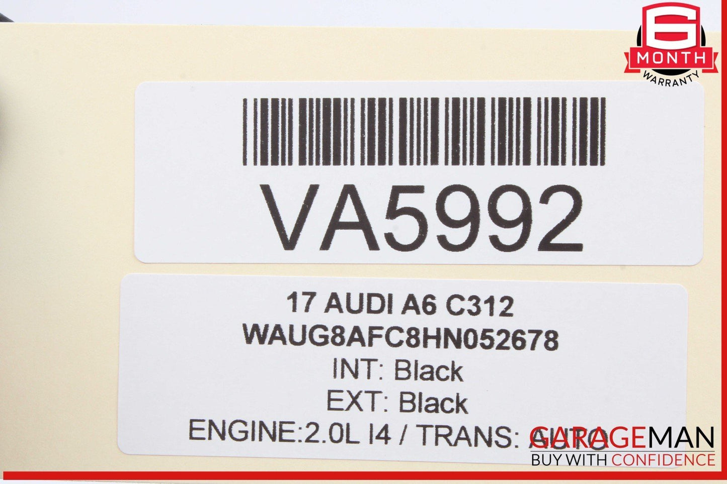 12-18 Audi A6 A7 Right Passenger Side Exterior Door Handle Black 4H0837886 OEM