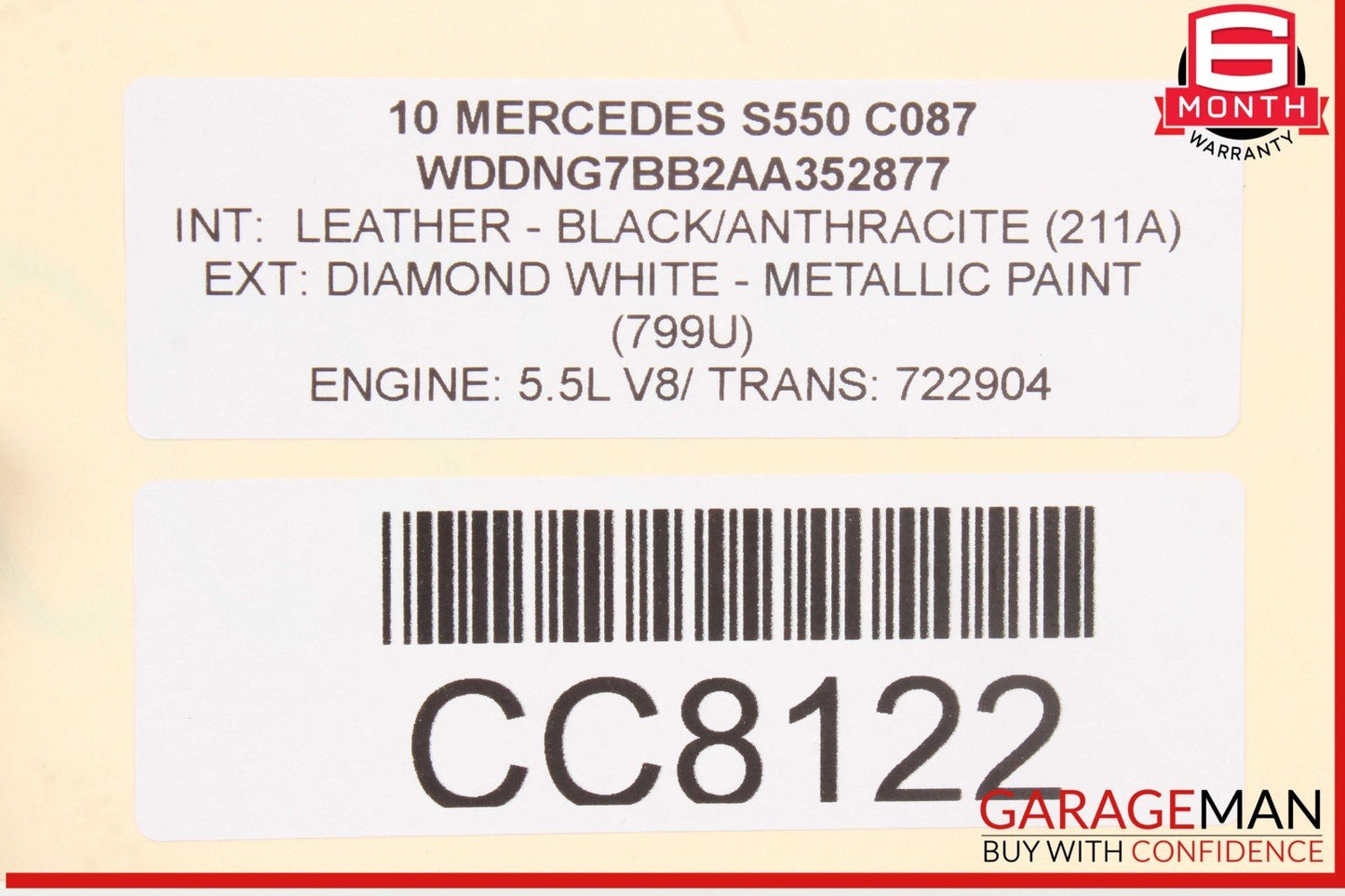 07-13 Mercedes W221 S550 S400 S63 AMG Left Driver Side Fender Assembly OEM