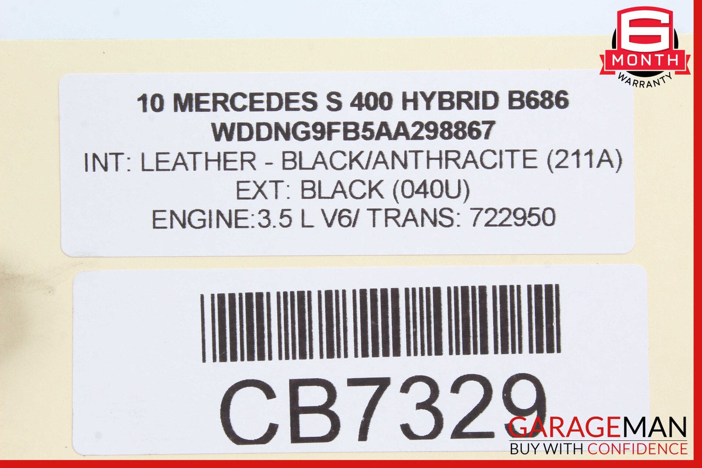 10-13 Mercedes W221 S400 ML450 Hybrid Engine Motor Water Pump 2722010601 OEM
