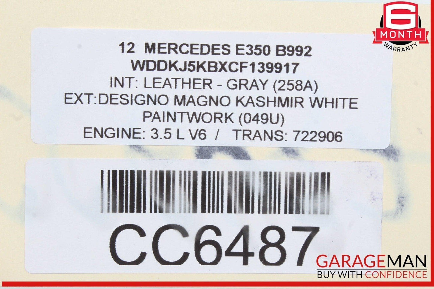 10-17 Mercedes W207 E350 E400 E550 Coupe Trunk Lid Deck Shell Panel Assembly OEM