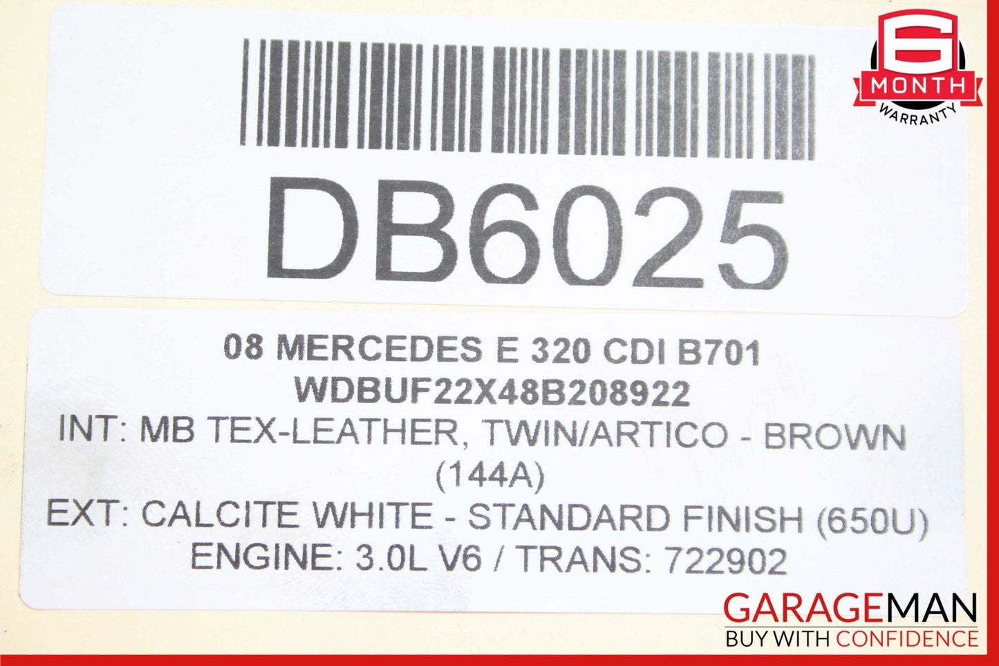 07-09 Mercedes W211 E320 Bluetec CDI Diesel Fuel Tank Reservoir Assembly