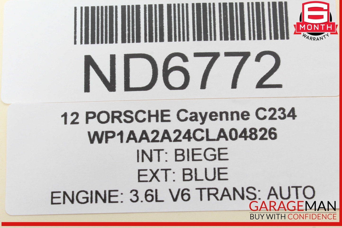 11-17 Porsche Cayenne 958 Rear Seat Heat Lock Switch Control Panel 7P5927325D