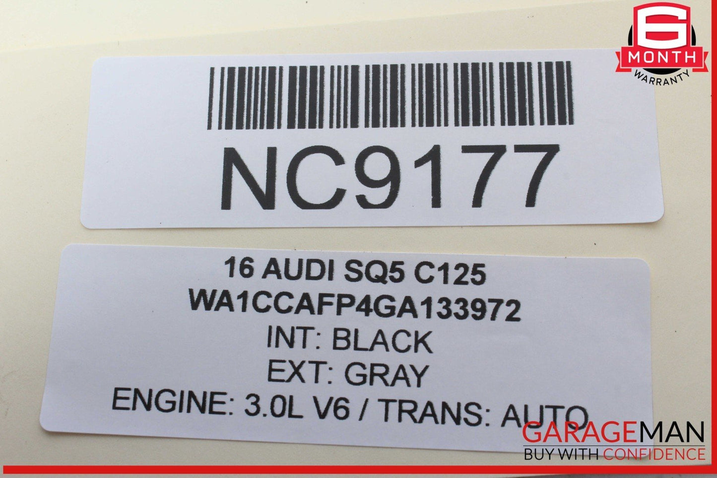 14-17 Audi SQ5 Rear Left and Rear Right Side Trunk Liftgate Support Cylinder OEM