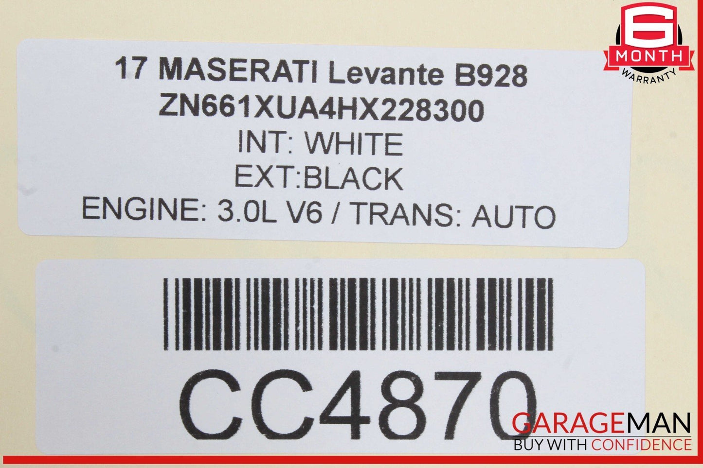17-22 Maserati Levante M161 Front Right Lower Bottom Seat Cushion OEM