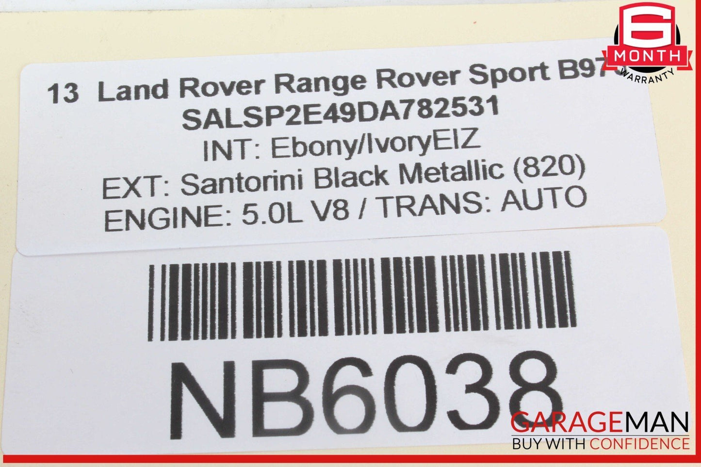 10-13 Land Rover Range Rover Sport Front Left Side Window Regulator Motor OEM
