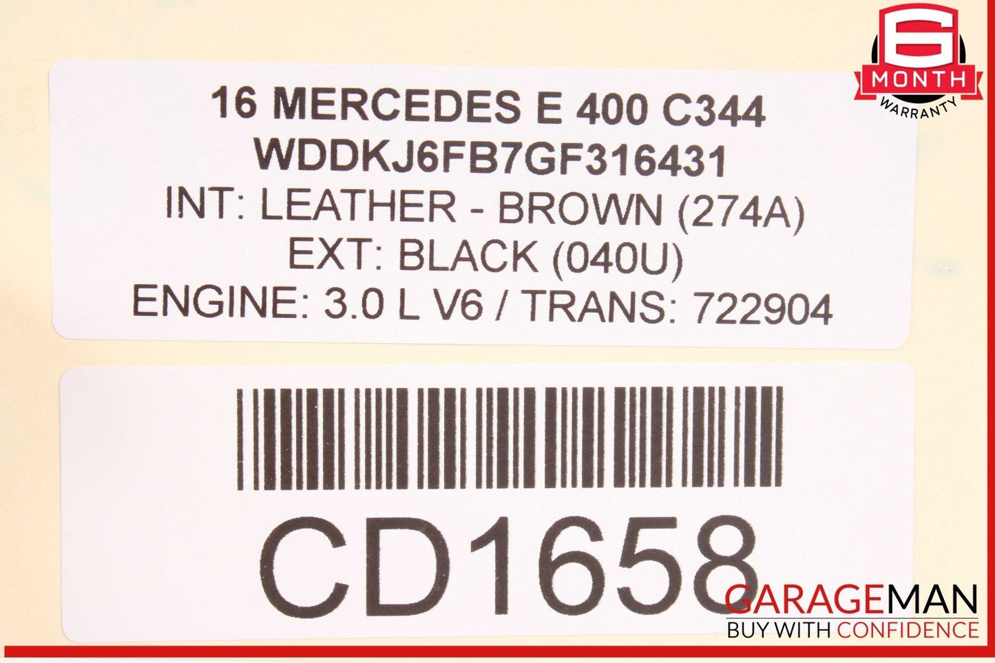 10-17 Mercedes W207 E400 E350 E550 Coupe Trunk Lid Deck Shell Panel Assembly OEM