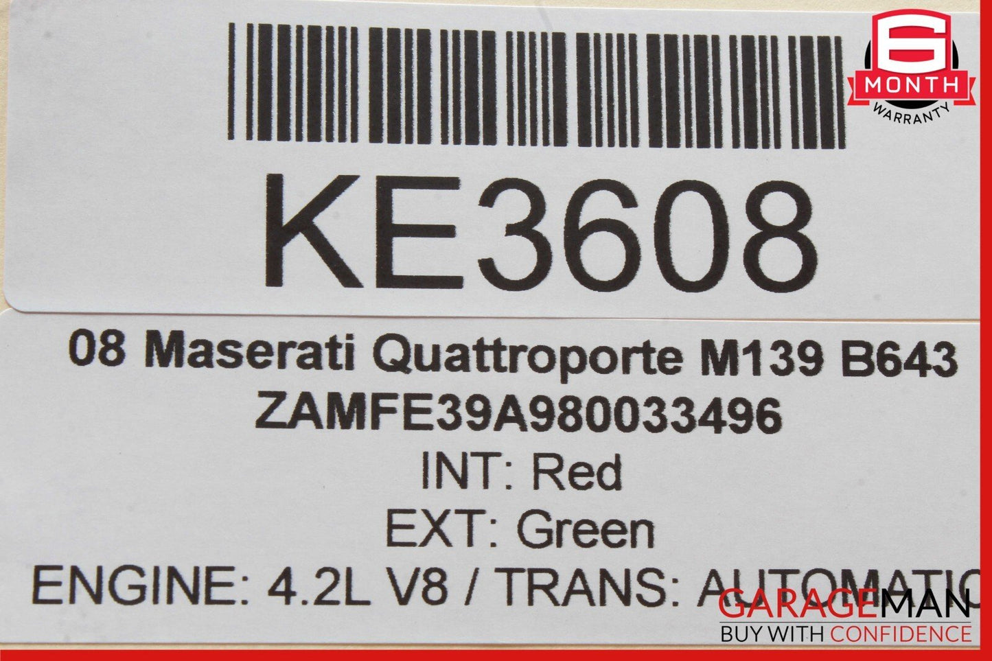 2008 Maserati Quattroporte Pionner XDV-P6 Disc Multi DVD/Video CD OEM