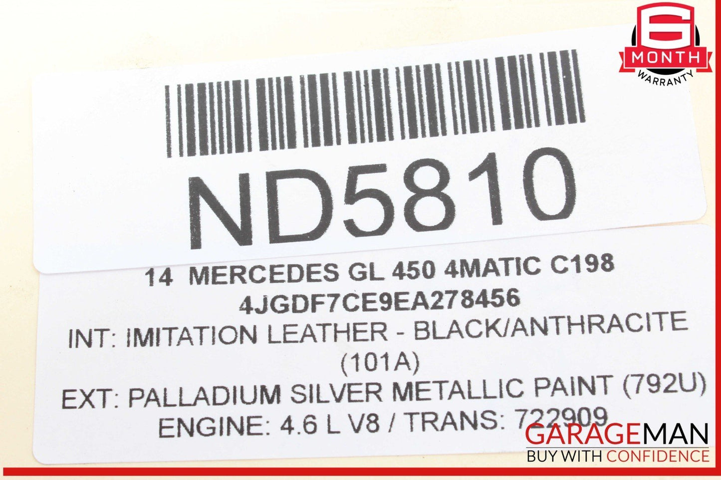 12-19 Mercedes X166 GL450 4MATIC Front Left Driver Side Spindle Knuckle Hub OEM