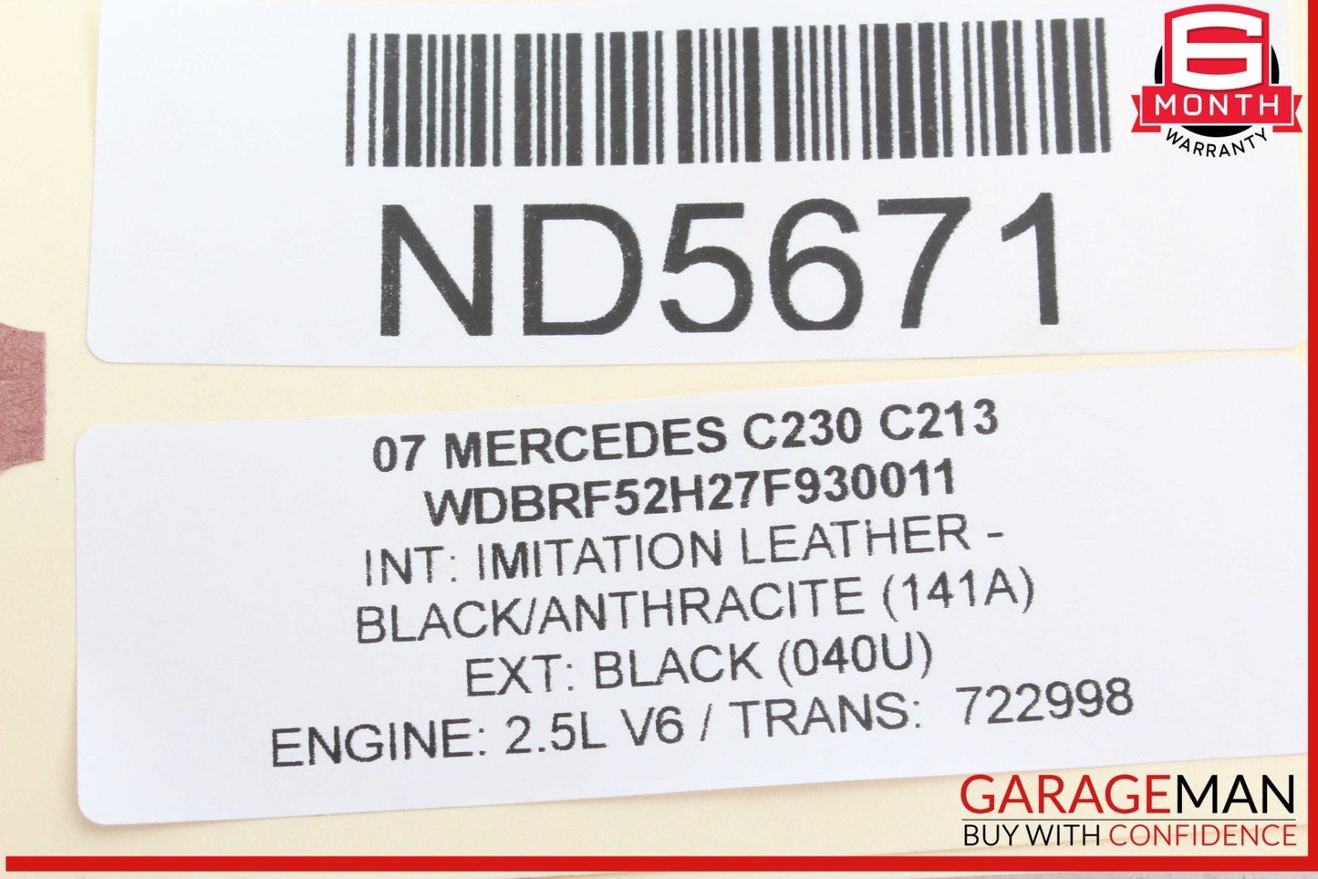 05-13 Mercedes W203 C230 E550 Oil Filter Cooler Housing 2721800510 OEM
