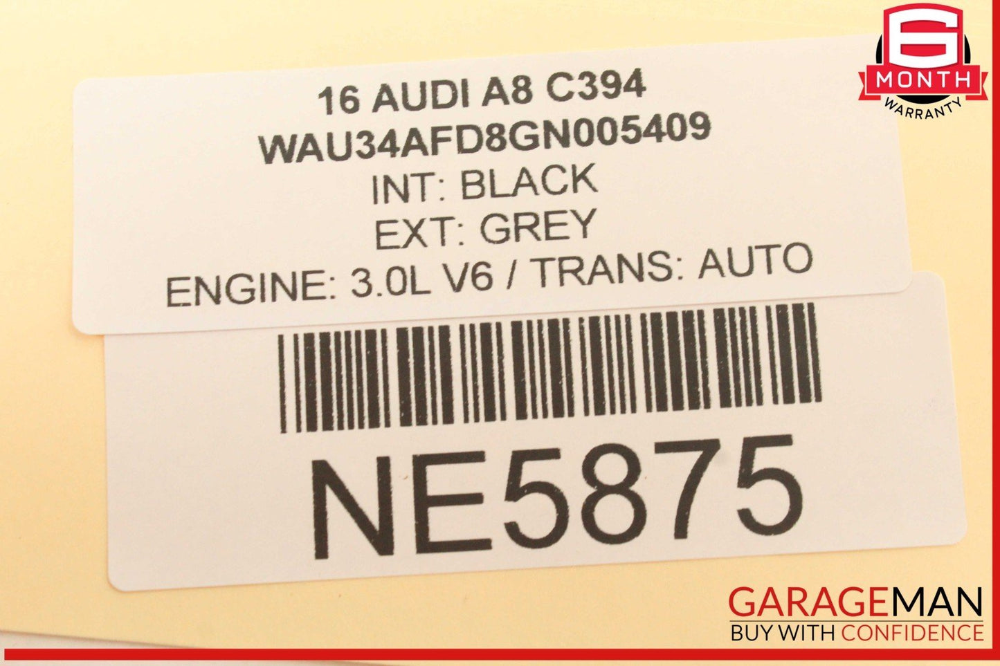 11-18 Audi A8 S8 Rear Deck Left Side Speaker Grille Cover 4H0863487A OEM