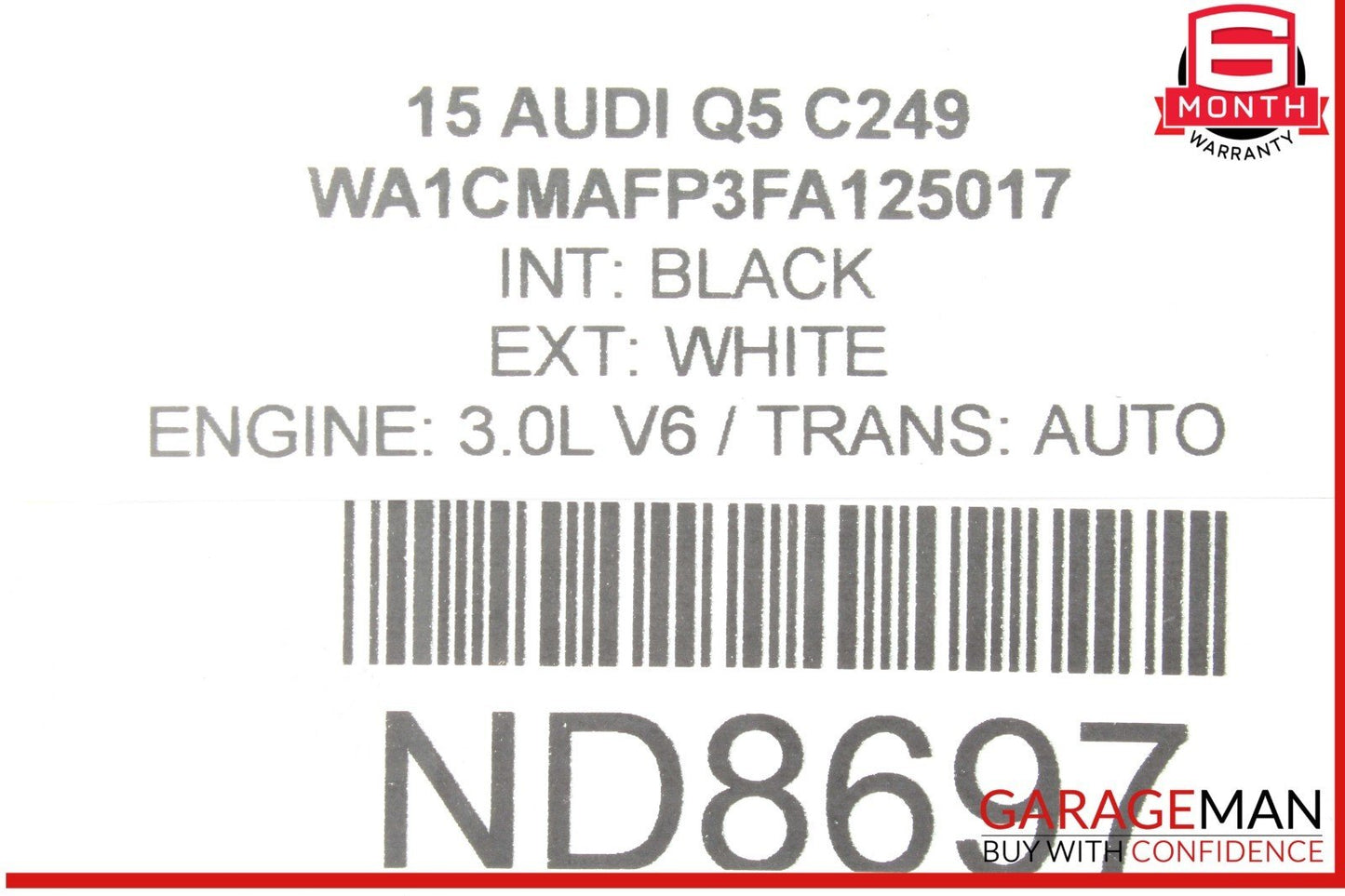 13-17 Audi Q5 Engine Cooling Radiator Fan Blade w/ Motor 993454J-F OEM