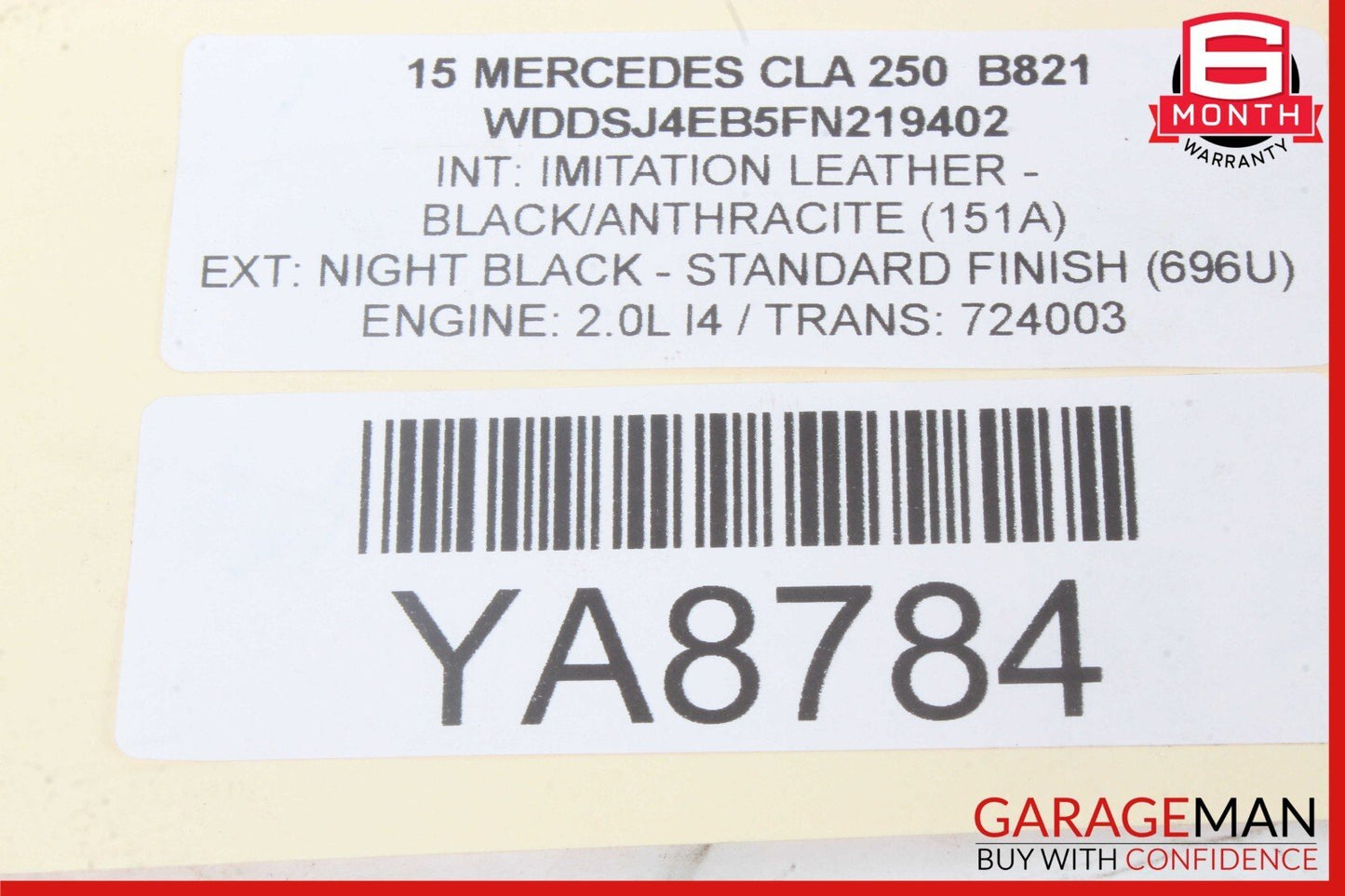 14-19 Mercedes W117 CLA250 CLA200 Power Brake Booster Master Cylinder Reservoir