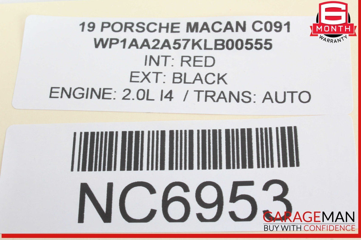 19-24 Porsche Macan Rear Center Console AC A/C Air Conditioning Air Vent OEM
