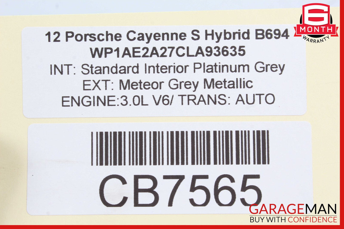 11-17 Porsche Cayenne 958 Rear Left Lower Control Arm OEM