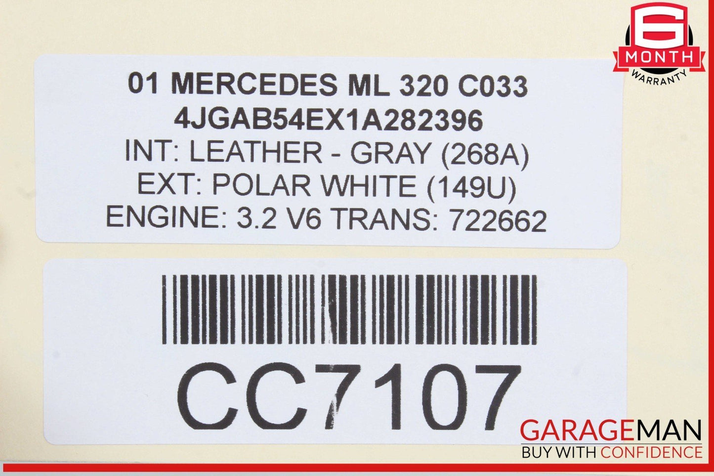 98-05 Mercedes W163 ML320 ML500 ML350 AC Air A/C Condenser Cooler 1638300070 OEM