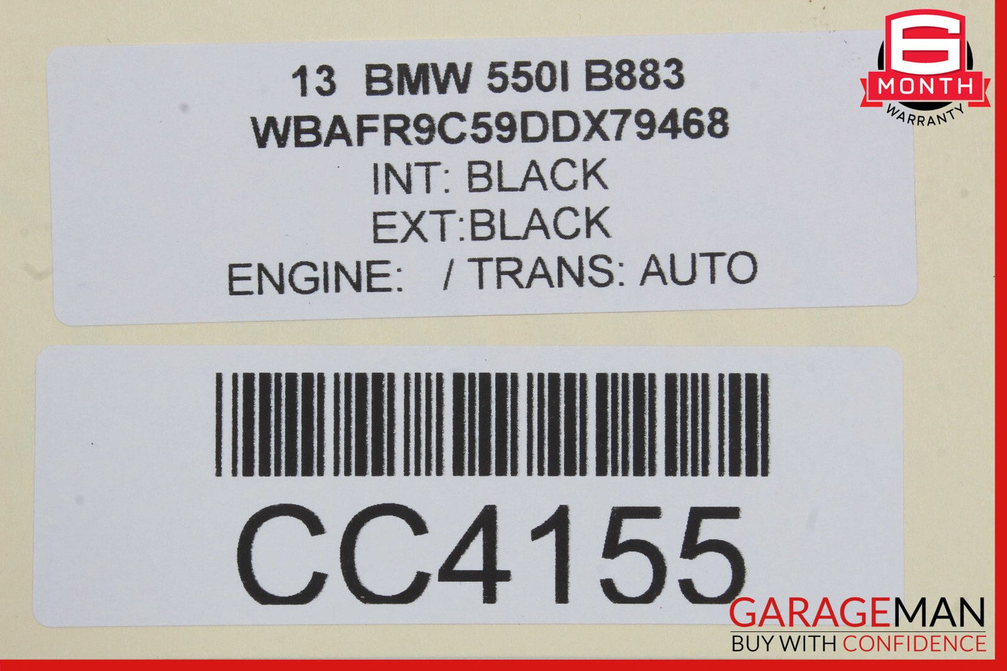 11-13 BMW F10 550i 535i 528i Front Right or Left Top Upper Seat Cushion OEM
