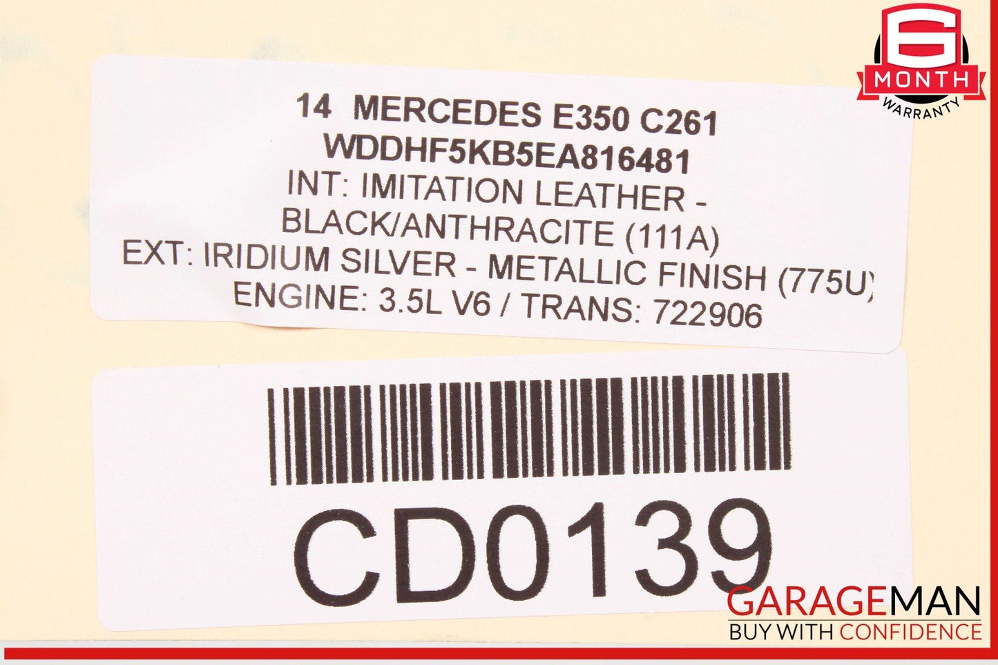 10-16 Mercedes W212 E350 E400 E550 Sunroof Sun Roof Glass Frame Track Assembly