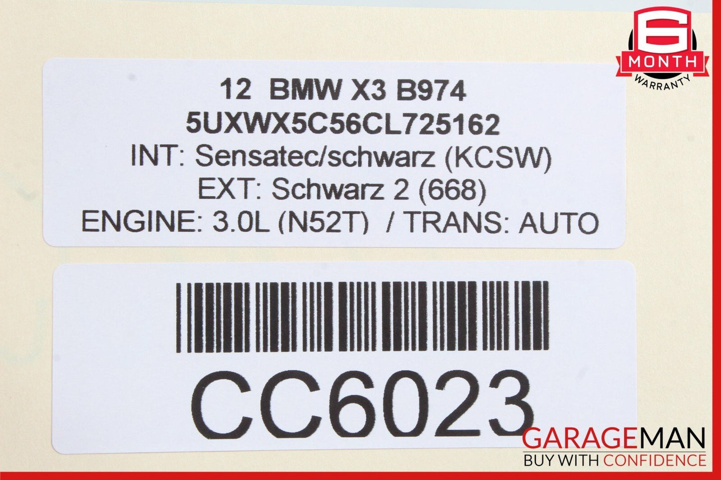 11-18 BMW X3 X4 Front Left Driver Side Door Interior Trim Panel Cover OEM