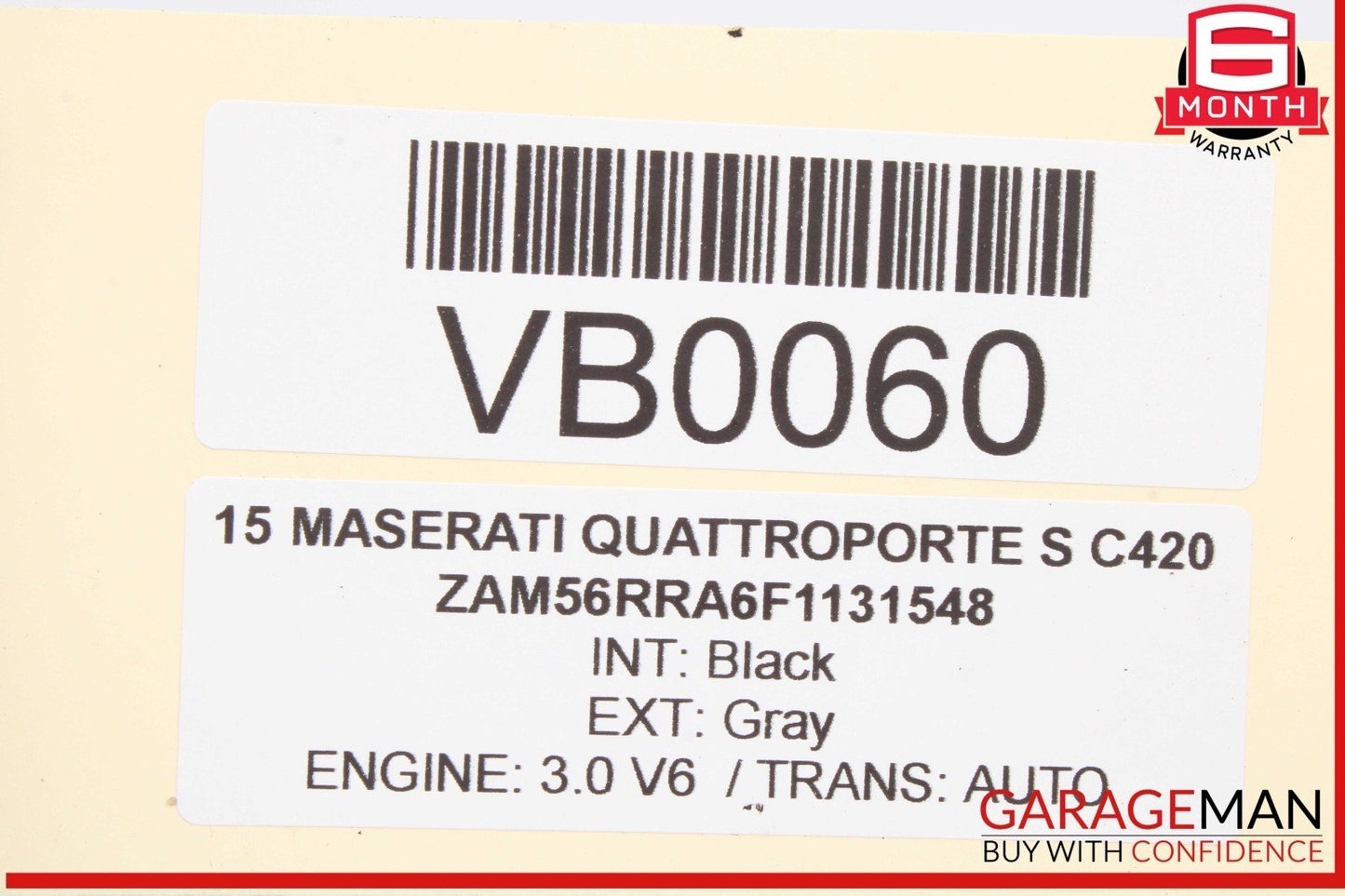 14-17 Maserati Quattroporte S Front Right Side Exterior Door Handle OEM