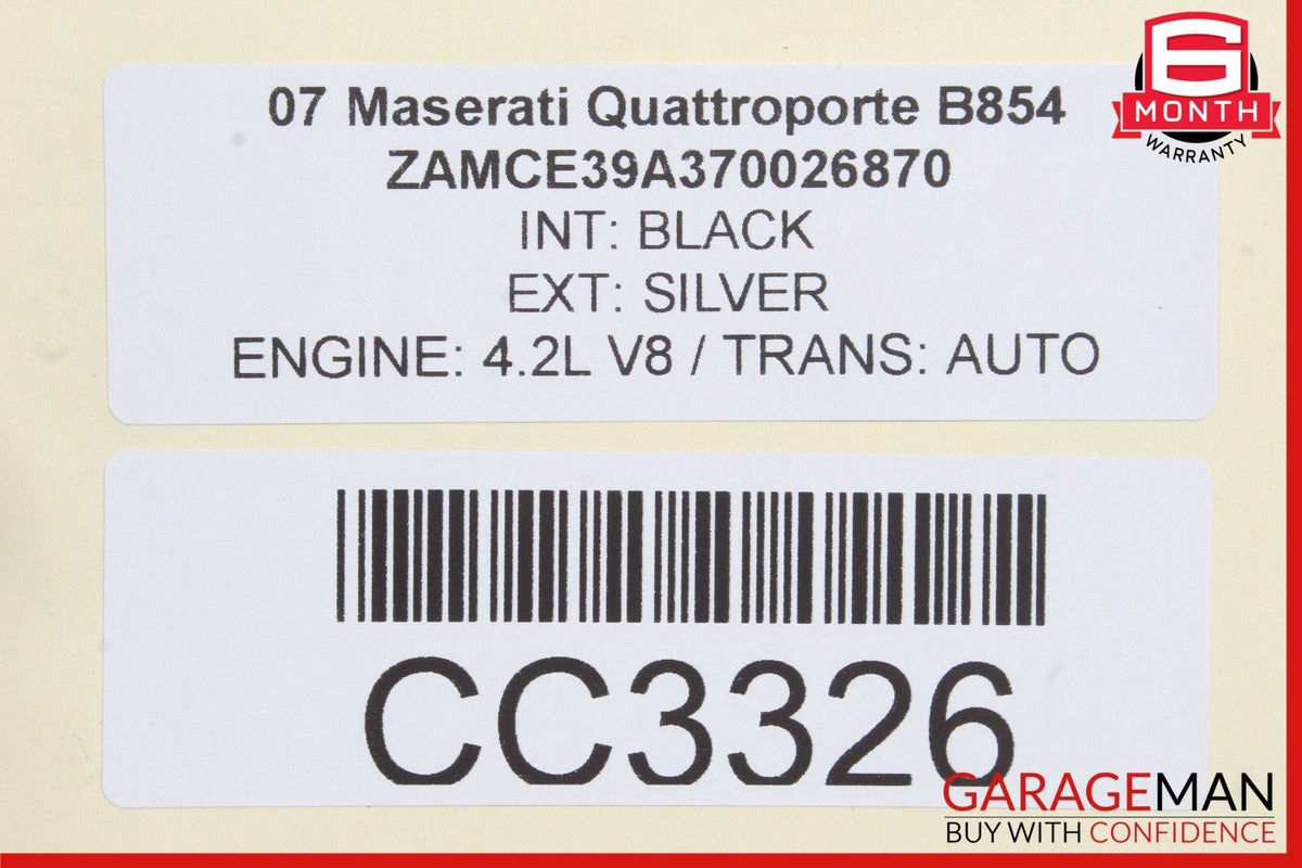 03-13 Maserati Quattroporte M139 Rear Left Driver Side Door Shell OEM