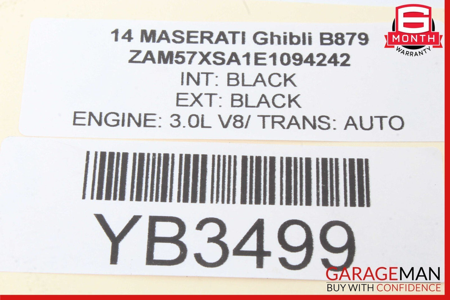14-17 Maserati Ghibli Steering Column Control Switches Assembly 670025007 OEM