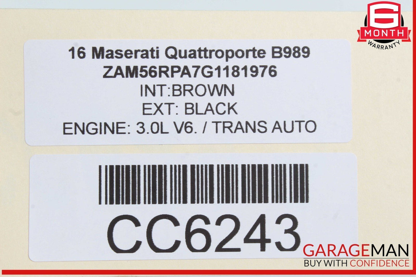 14-17 Maserati Quattroporte M156 Front Right Side Lower Bottom Seat Cushion OEM