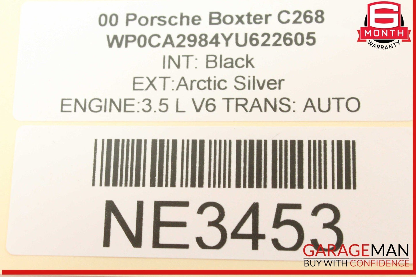 98-04 Porsche Boxster 986 Engine Oil Pump Pipe Tube 99610715003 OEM