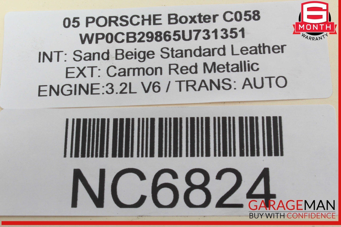 05-12 Porsche Boxster 987 Cayman Spoiler Drive Mechanism Motor OEM