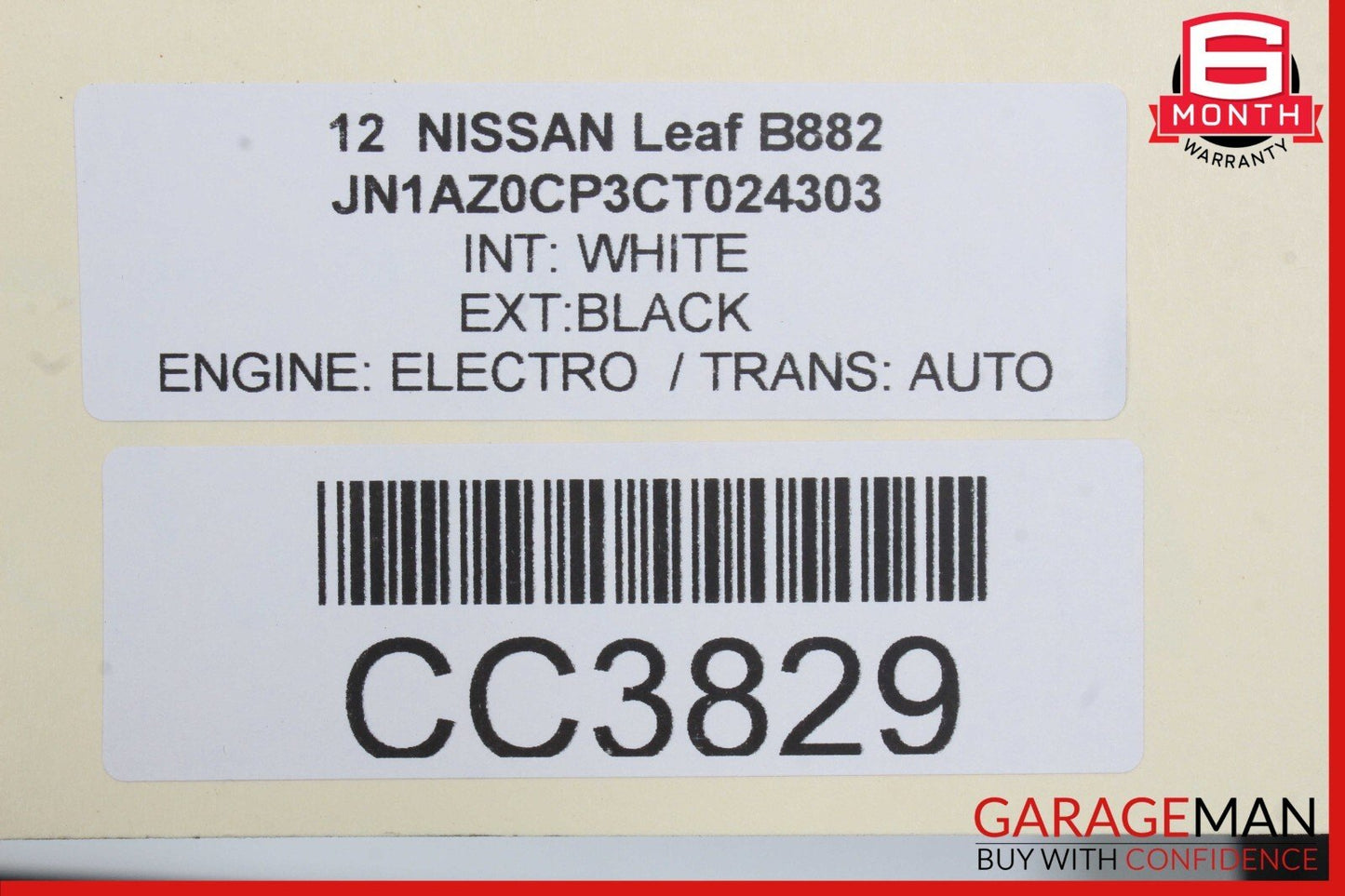 11-15 NISSAN LEAF REAR LEFT DOOR SHELL