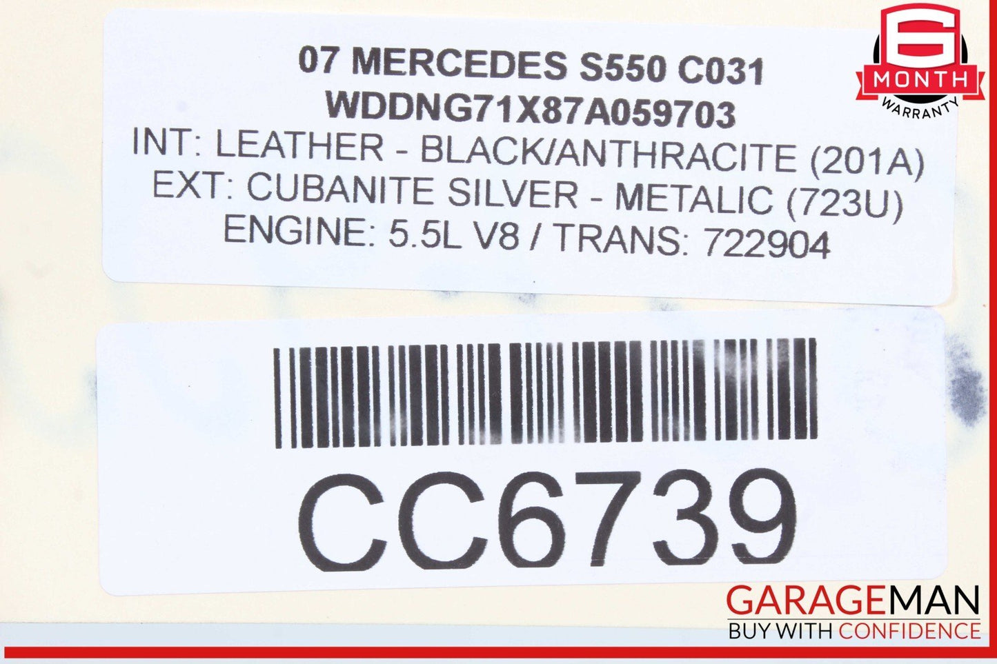 07-09 Mercedes W221 S550 CL550 Engine Cooling Radiator AC A/C Air Condenser Assy