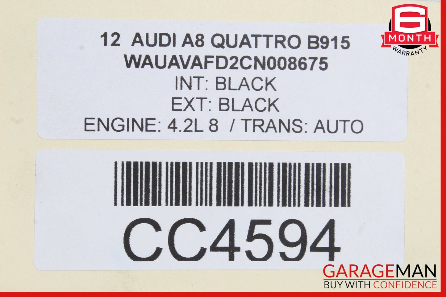11-17 Audi A8 Sunroof Sun Shade Roof Glass Frame Track OEM