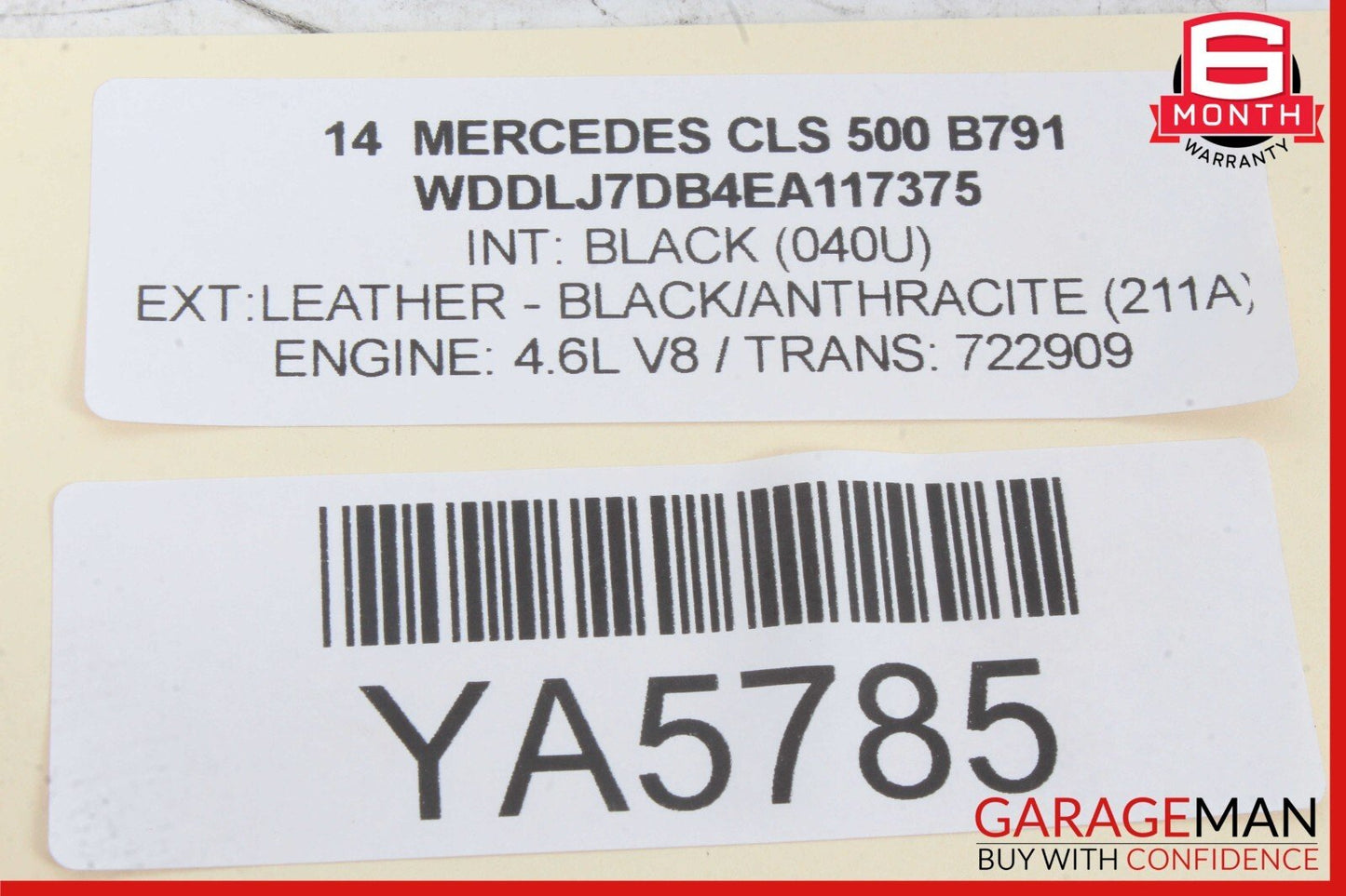 10-18 Mercedes W218 CLS500 E350 Rear Fuse Relay Box SAM Signal Acquisition OEM