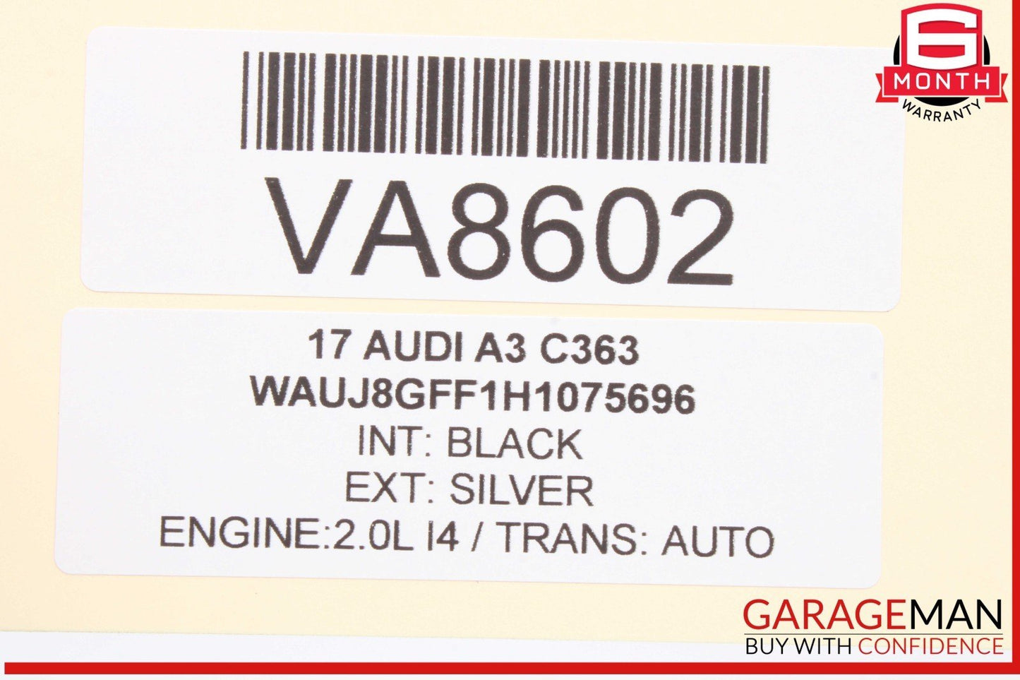 15-20 Audi A3 S3 RS3 Right Passenger Side Exterior Door Handle Silver OEM