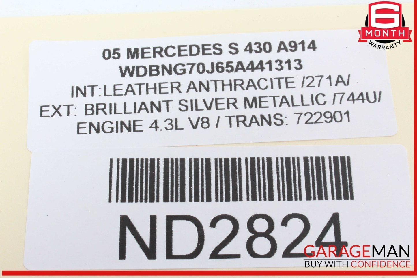 03-06 Mercedes W220 S430 S500 Center Dashboard Control Switch 2208217758 OEM